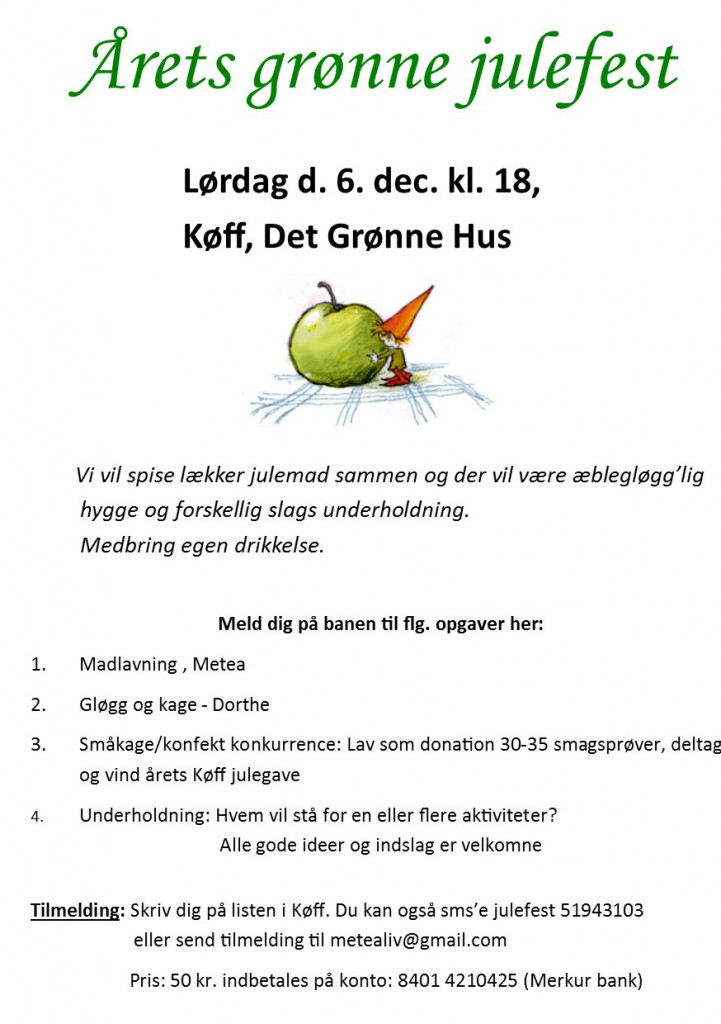 grøn julefest 14 køff